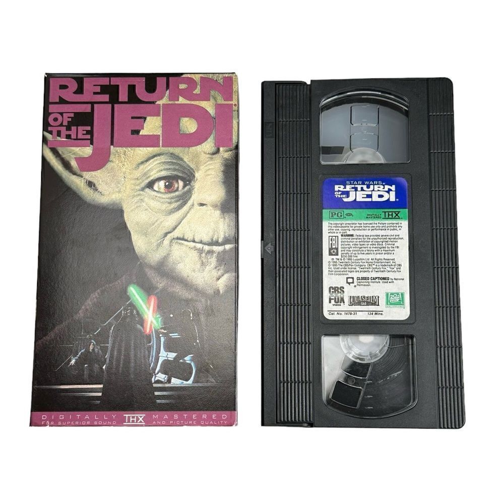 Star Wars Trilogy 3 VHS Lot New Hope, Emperor Strikes Back & Return of the Jedi - Picture 7 of 8